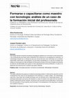 Research paper thumbnail of Formarse o capacitarse como maestro con tecnología