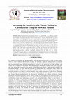 Research paper thumbnail of Increasing the Sensitivity of a Throne Method to Carbohydrate Using the MOORA Method