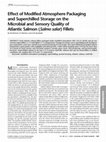 Research paper thumbnail of Effect of Modified Atmosphere Packaging and Superchilled Storage on the Microbial and Sensory Quality of Atlantic Salmon (Salmo salar) Fillets