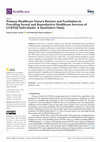 Research paper thumbnail of Primary Healthcare Nurse’s Barriers and Facilitators to Providing Sexual and Reproductive Healthcare Services of LGBTQI Individuals: A Qualitative Study