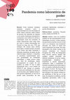 Research paper thumbnail of Pandemia como laboratório de poder