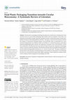 Research paper thumbnail of Food Plastic Packaging Transition towards Circular Bioeconomy: A Systematic Review of Literature