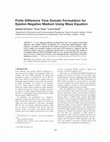 Research paper thumbnail of Finite difference time-domain formulation for transient propagation in superconductors