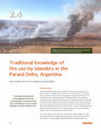 Research paper thumbnail of Traditional knowledge of fire use by islanders in the Paraná Delta, Argentina