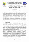 Research paper thumbnail of A CRITICAL RESEARCH ON AUDIT PRACTICES WITHIN THE DEFENSE INDUSTRIAL BASE