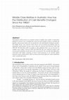 Research paper thumbnail of Middle class welfare in Australia: How has the distribution of cash benefits changed since the 1980s?