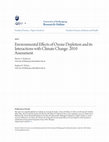 Research paper thumbnail of Environmental effects of ozone depletion and its interactions with climate change: 2002 assessment