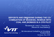 Research paper thumbnail of Deposits and emissions during the co-combustion of biodiesel residue with coal and biomass in a CFB pilot