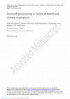 Research paper thumbnail of Food self-provisioning: A review of health and climate implications