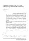 Research paper thumbnail of Cinematic Affects in War: The Visual Anthropology of Mantas Kvedaravičius