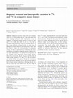 Research paper thumbnail of Regional, seasonal and interspecific variation in 15N and 13C in sympatric mouse lemurs