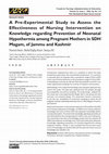 Research paper thumbnail of A Pre-Experimental Study to Assess the Effectiveness of Nursing Intervention on Knowledge regarding Prevention of Neonatal Hypothermia among Pregnant Mothers in SDH Magam, of Jammu and Kashmir