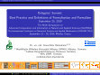 Research paper thumbnail of Best Practice and Definitions of Formalisation and Formalism