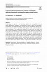 Research paper thumbnail of A new benchmark optimization problem of adaptable difficulty: theoretical considerations and practical testing