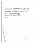 Research paper thumbnail of An Inquiry into the Relationship Between Economic Inequality and Climate Change