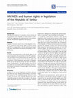 Research paper thumbnail of HIV/AIDS and human rights in legislation of the Republic of Serbia