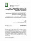 Research paper thumbnail of Study of the Antibacterial Activity of a New Prolonged-Release Dental Dosage form Containing Doxycycline and Lidocaine