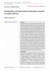 Research paper thumbnail of Comparative and International Education Research: Considering Sustainable Research Methodologies