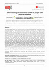 Research paper thumbnail of Achievement goal orientations profile in people with physical disability