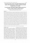 Research paper thumbnail of Investigating the Coaching Behavior and Basic Psychological Needs Among Junior Basketball Players