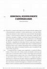 Research paper thumbnail of Democracia, desenvolvimento e governabilidade