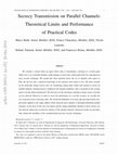 Research paper thumbnail of Secrecy Transmission on Block Fading Channels: Theoretical Limits and Performance of Practical Codes