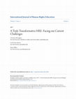 Research paper thumbnail of A Truly Transformative HRE: Facing our Current Challenges