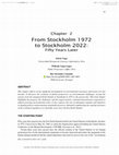 Research paper thumbnail of From Stockholm 1972 to Stockholm 2022: Fifty Years Later