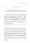 Research paper thumbnail of Performance and Information Security Evaluation with Firewalls