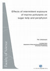 Research paper thumbnail of Effects of intermittent exposure of marine pollutants on sugar kelp and periphyton