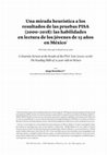 Research paper thumbnail of Una mirada heurística a los resultados de las pruebas PISA (2000-2018): las habilidades en lectura de los jóvenes de 15 años en México