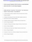 Research paper thumbnail of Severity assessment of single dose Oxford–AstraZeneca vaccinated individuals infected with SARS CoV-2 in the Southeast Bangladesh