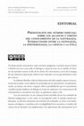 Research paper thumbnail of Presentación del número Especial