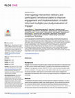 Research paper thumbnail of Interrogating intervention delivery and participants’ emotional states to improve engagement and implementation: A realist informed multiple case study evaluation of Engager