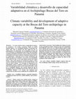 Research paper thumbnail of Variabilidad climática y desarrollo de capacidad adaptativa en el archipiélago Bocas del Toro en Panamá