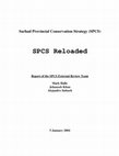 Research paper thumbnail of Sarhad Provincial Conservation Strategy (SPCS). SPCS reloaded