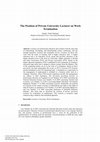 Research paper thumbnail of The Position of Private University Lecturer on Work Termination