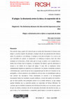 Research paper thumbnail of El plagio: la dicotomía entre la idea y la expresión de la idea