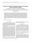 Research paper thumbnail of Sorption of uranium(VI) compounds on fibrous anion exchanger surface from aqueous solutions