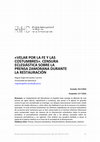 Research paper thumbnail of «Velar por la fe y las costumbres». Censura eclesiástica sobre la prensa zamorana durante la Restauración