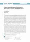 Research paper thumbnail of Eğitim Fakültelerindeki Akreditasyon Deneyimleri Üzerine Nitel Bir Araştırma