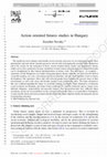 Research paper thumbnail of Action oriented futures studies in Hungary