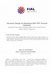 Research paper thumbnail of Placement Module for Distributed SDN/NFV Network Emulation