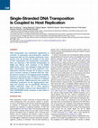 Research paper thumbnail of Single-Stranded DNA Transposition Is Coupled to Host Replication