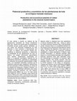 Research paper thumbnail of Potencial productivo y económico de las plantaciones de hule en el trópico húmedo mexicano