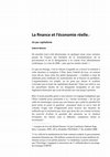 Research paper thumbnail of La finance et l'économie réelle.  Un pur capitalisme