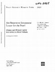 Research paper thumbnail of Are Returns to Investment Lower for the Poor? Human and Physical Capital Interactions in Rural Vietnam