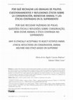 Research paper thumbnail of POR QUÉ RECHAZAR LAS GRANJAS DE PULPOS. CUESTIONAMIENTOS Y REFLEXIONES ÉTICOS SOBRE LA CONSERVACIÓN, BIENESTAR ANIMAL Y LAS ÉTICAS CENTRADAS EN EL SUFRIMIENTO