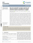 Research paper thumbnail of Safe-and-sustainable-by-design chemicals and advanced materials: a paradigm shift towards prevention-based risk governance is needed