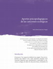 Research paper thumbnail of Aportes psicopedagógicos de las canciones ecológicas